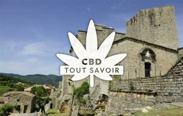 Village à Tauriers avec feuille Cannabis CBD