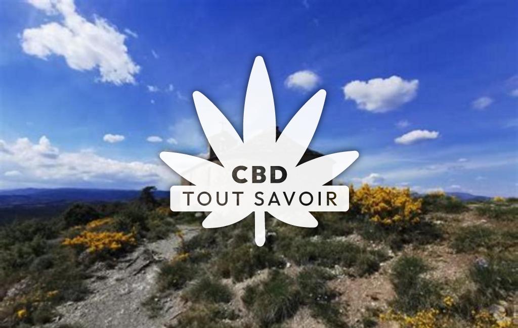 Village à Les-Assions avec feuille Cannabis CBD