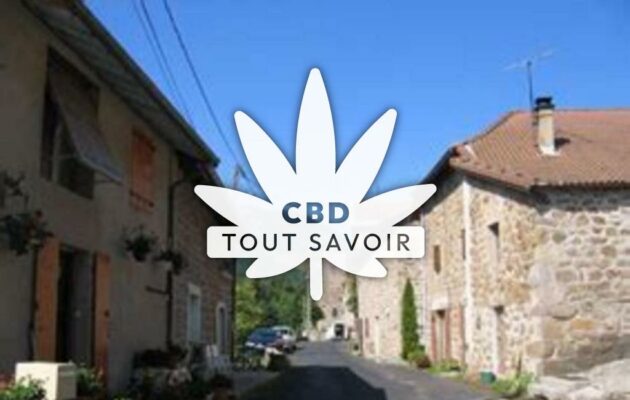 Village à Le-Chambon avec feuille Cannabis CBD