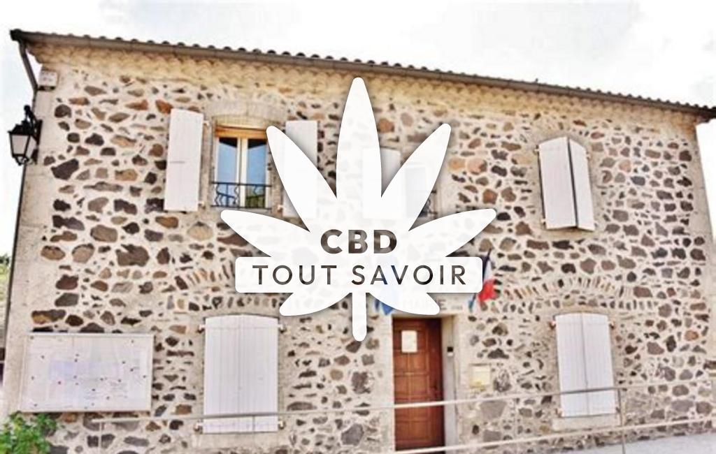 Village à Darbres avec feuille Cannabis CBD