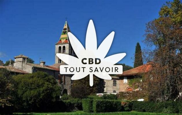 Village à Vesseaux avec feuille Cannabis CBD