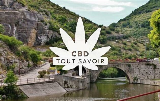 Village à Le-Pouzin avec feuille Cannabis CBD