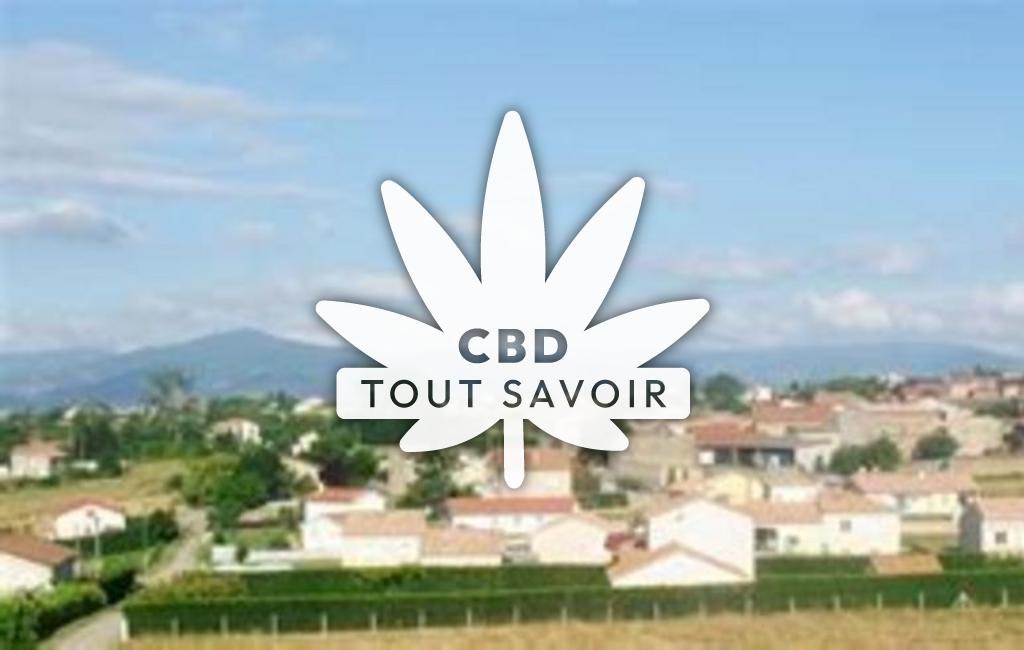 Village à Talencieux avec feuille Cannabis CBD