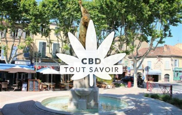 Village à Saint-Cyr avec feuille Cannabis CBD