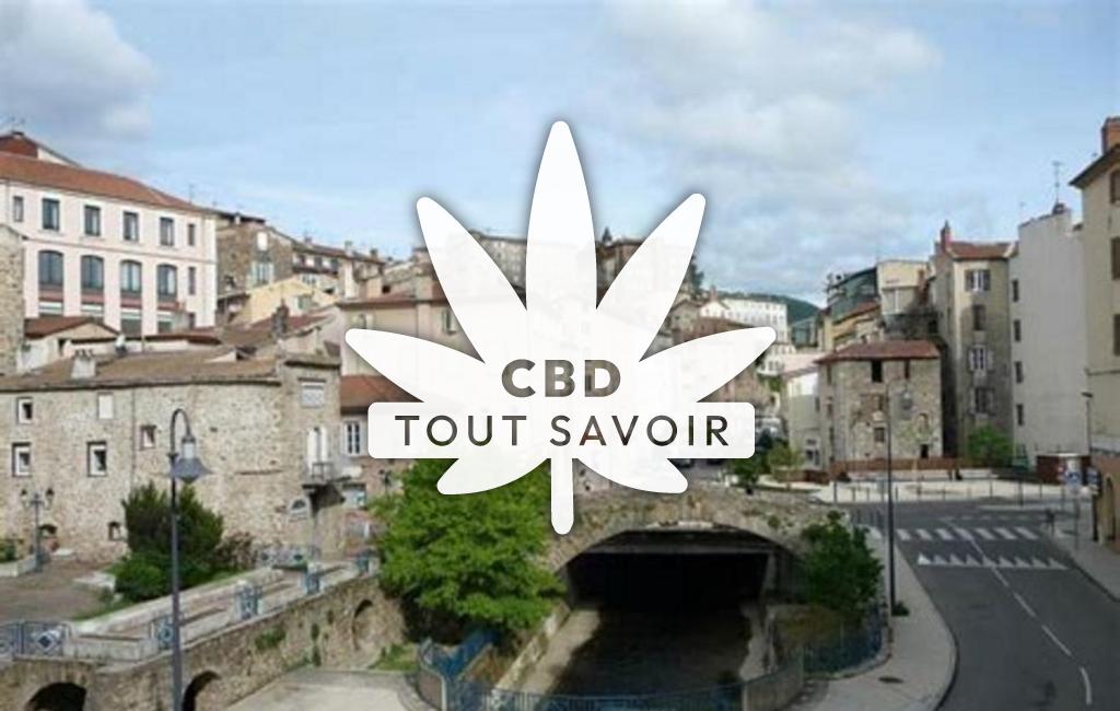 Village à Vernosc-les-Annonay avec feuille Cannabis CBD