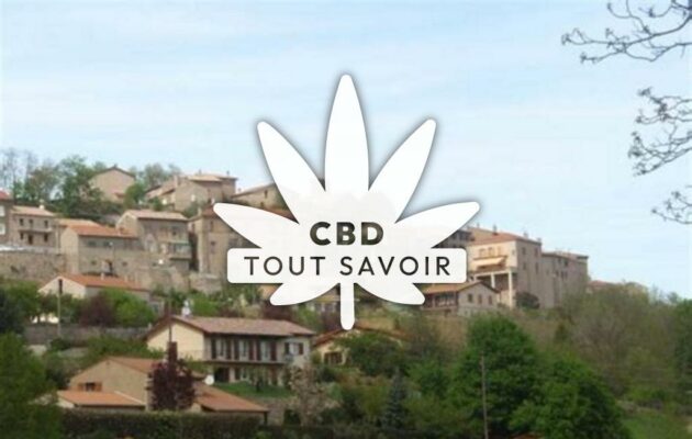 Village à Boffres avec feuille Cannabis CBD