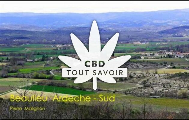 Village à Beaulieu avec feuille Cannabis CBD