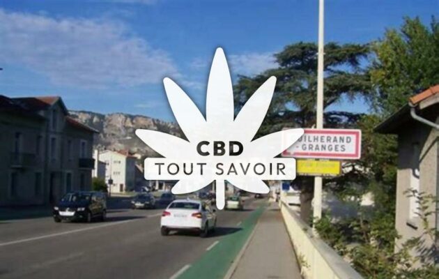 Village à Guilherand-Granges avec feuille Cannabis CBD