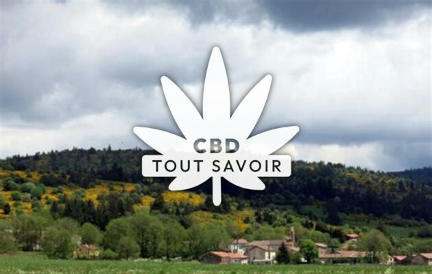 Village à Le-Plagnal avec feuille Cannabis CBD