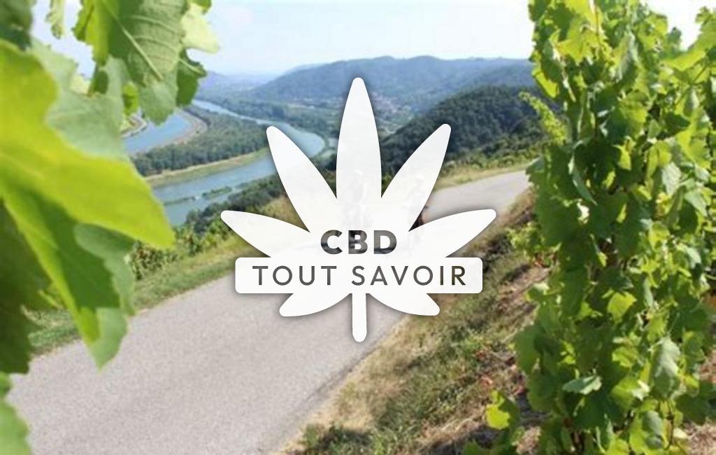 Village à Secheras avec feuille Cannabis CBD