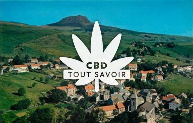 Village à Le-Beage avec feuille Cannabis CBD