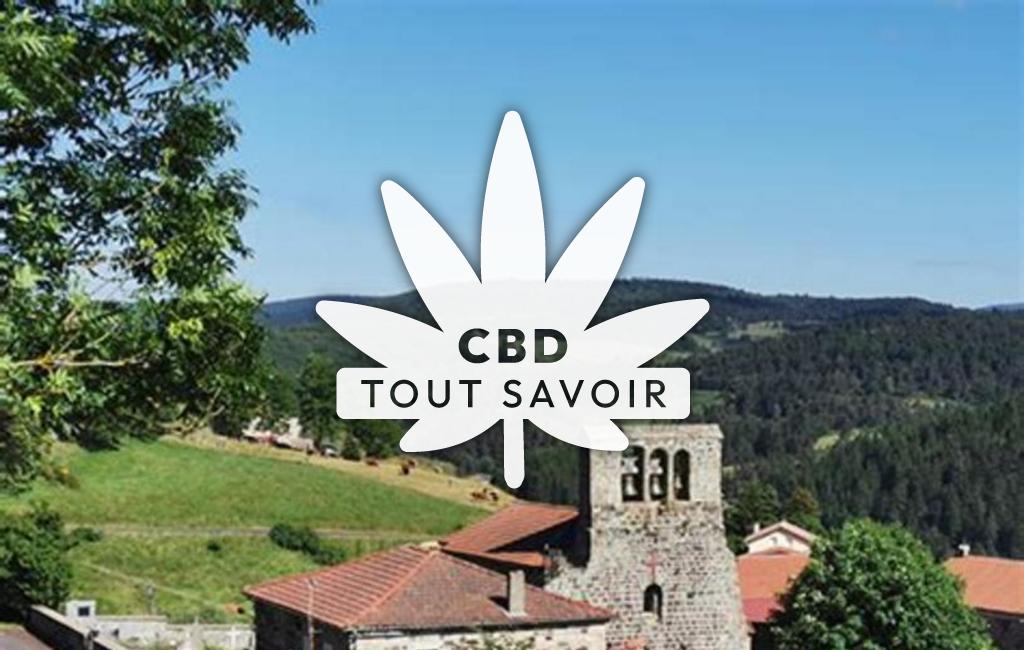 Village à Lavillatte avec feuille Cannabis CBD