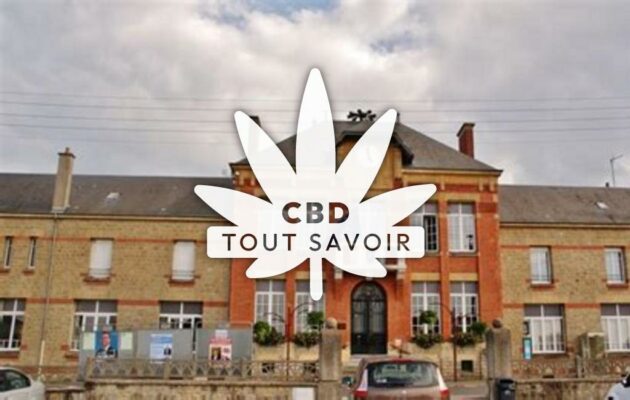 Village à Villers-Semeuse avec feuille Cannabis CBD