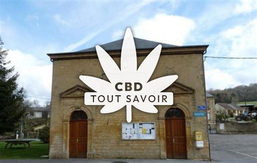 Village à Fagnon avec feuille Cannabis CBD