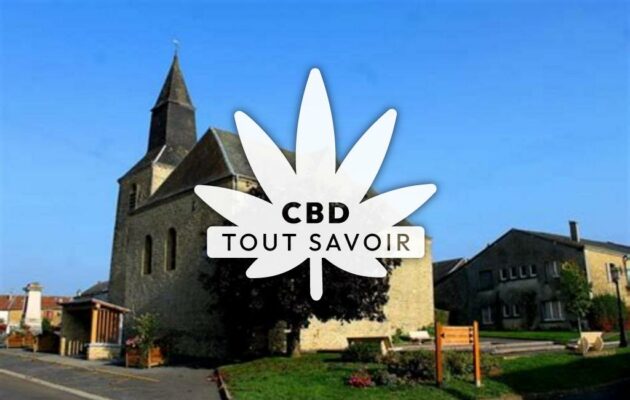 Village à Saint-Laurent avec feuille Cannabis CBD