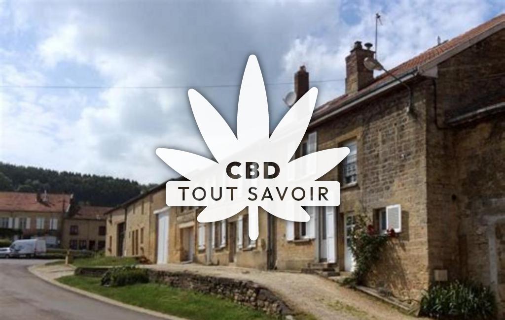 Village à Warnecourt avec feuille Cannabis CBD