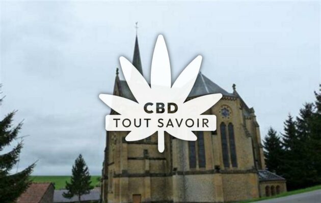 Village à Matton-Et-Clemency avec feuille Cannabis CBD