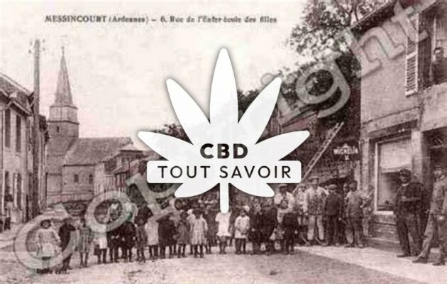 Village à Messincourt avec feuille Cannabis CBD