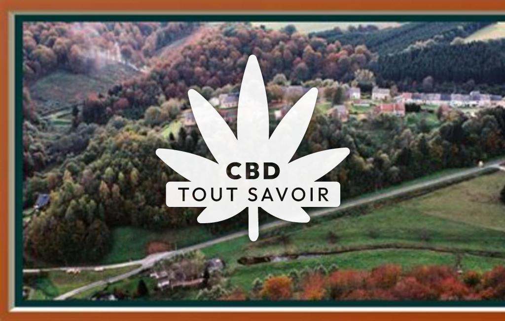 Village à Williers avec feuille Cannabis CBD