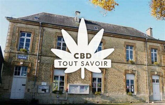 Village à Tourteron avec feuille Cannabis CBD