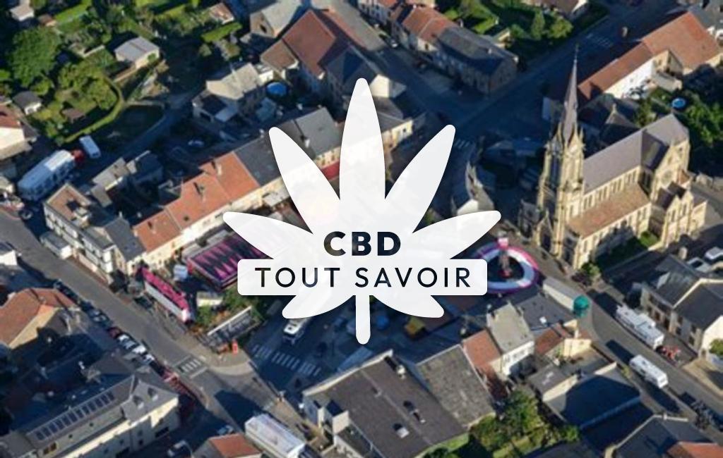 Village à Douzy avec feuille Cannabis CBD