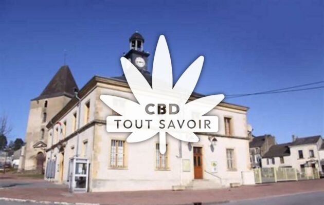 Village à Francheval avec feuille Cannabis CBD