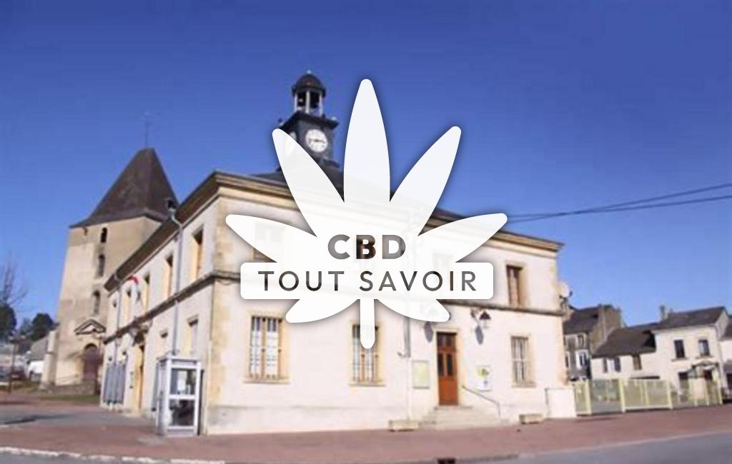 Village à Francheval avec feuille Cannabis CBD