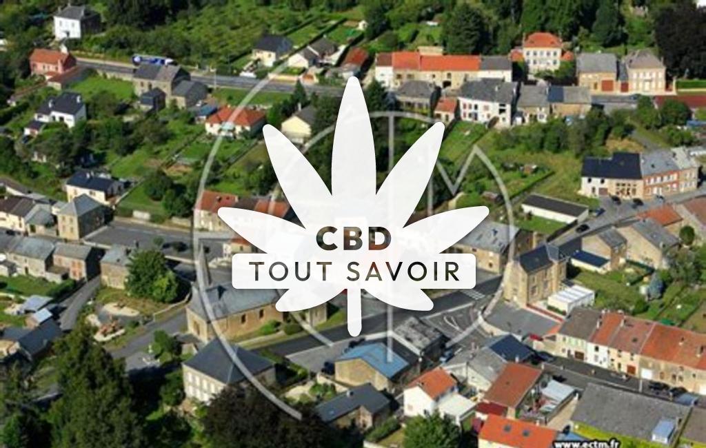 Village à Lonny avec feuille Cannabis CBD