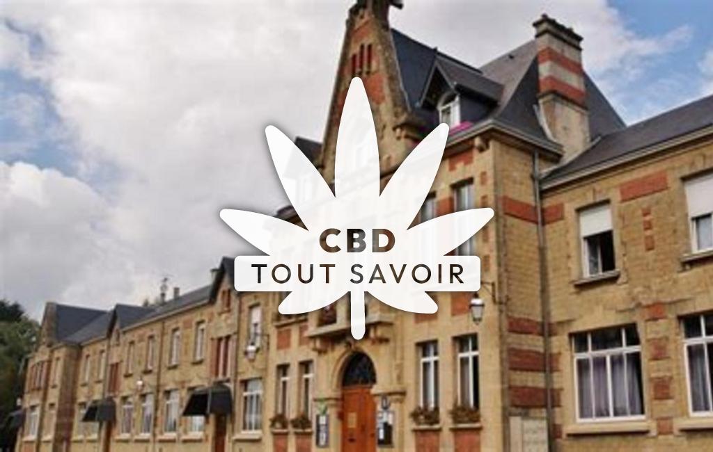 Village à Nouvion-sur-Meuse avec feuille Cannabis CBD