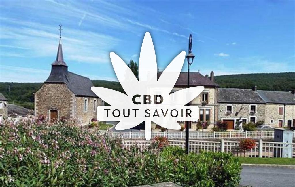 Village à Montigny-sur-Meuse avec feuille Cannabis CBD