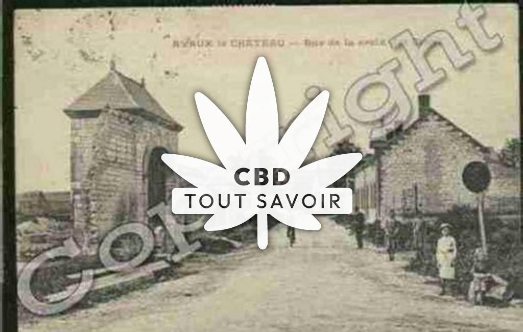 Village à Avaux avec feuille Cannabis CBD