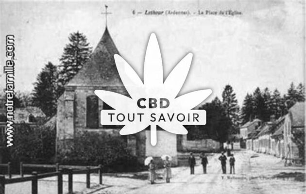 Village à Le-Thour avec feuille Cannabis CBD