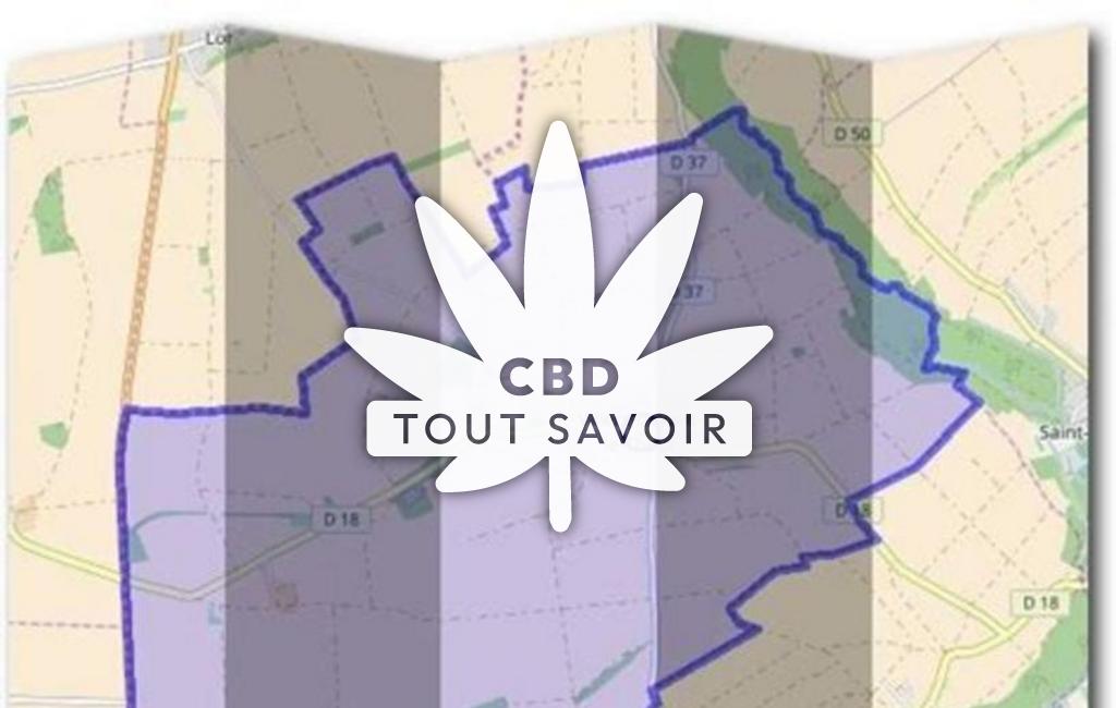 Village à Villers-Devant-le-Thour avec feuille Cannabis CBD