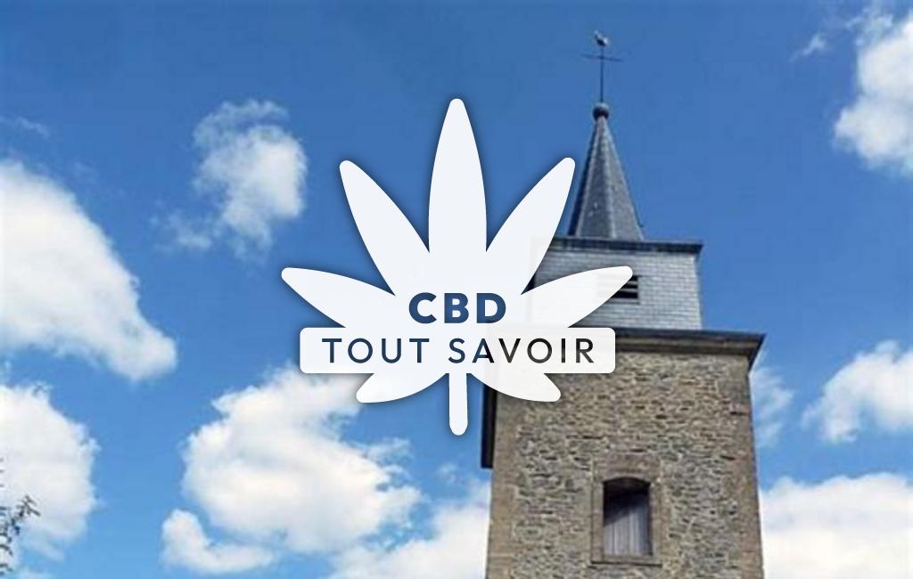 Village à Fleigneux avec feuille Cannabis CBD