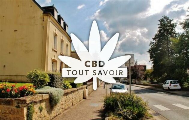 Village à Givonne avec feuille Cannabis CBD