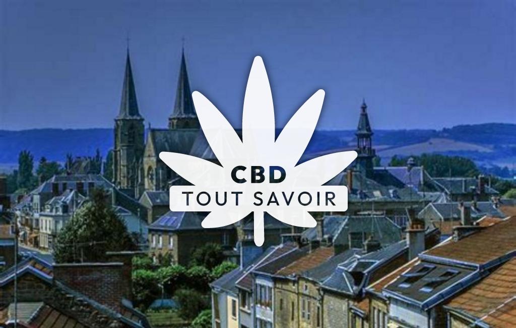 Village à Mouzon avec feuille Cannabis CBD