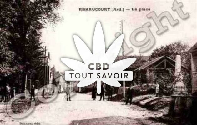 Village à Remaucourt avec feuille Cannabis CBD