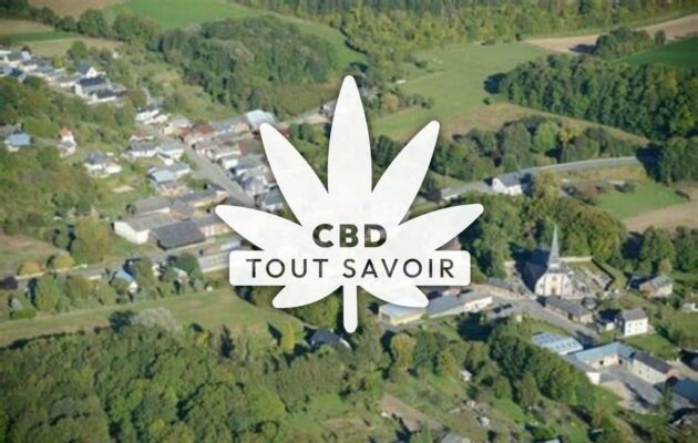 Village à Seraincourt avec feuille Cannabis CBD