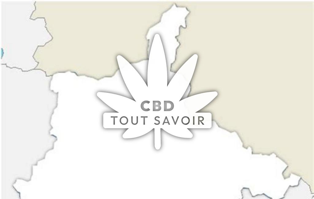 Village à Autruche avec feuille Cannabis CBD