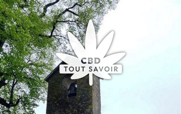 Village à Belleville-Et-Chatillon-sur-Bar avec feuille Cannabis CBD