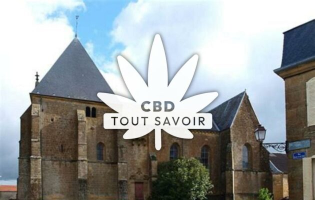 Village à Brieulles-sur-Bar avec feuille Cannabis CBD