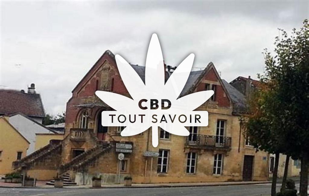 Village à Buzancy avec feuille Cannabis CBD