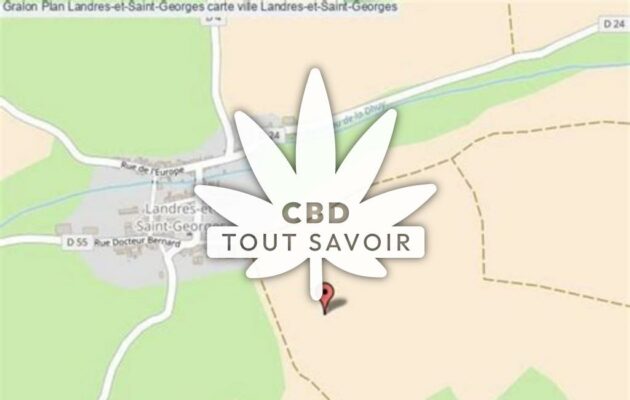 Village à Landres-Et-Saint-Georges avec feuille Cannabis CBD