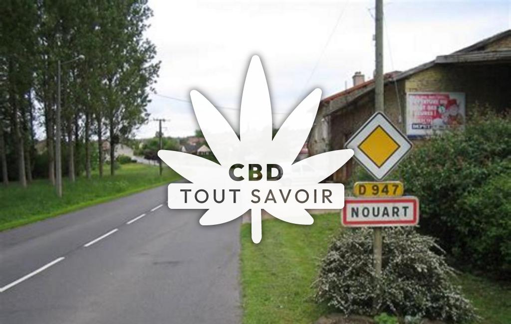 Village à Nouart avec feuille Cannabis CBD