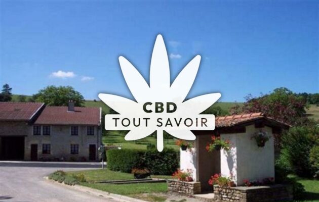 Village à Tailly avec feuille Cannabis CBD