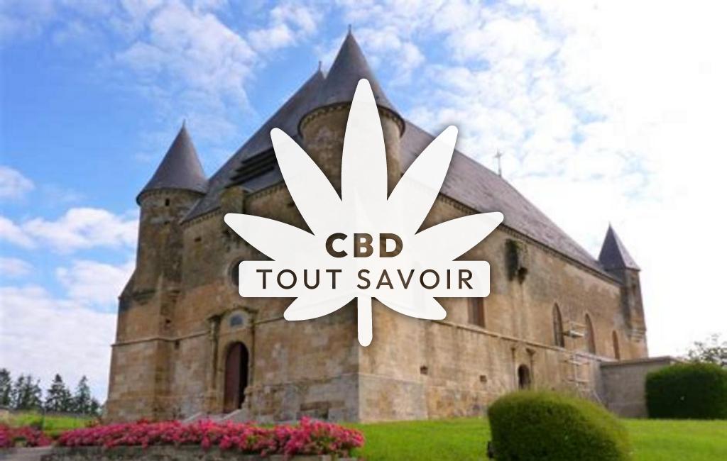 Village à Thenorgues avec feuille Cannabis CBD