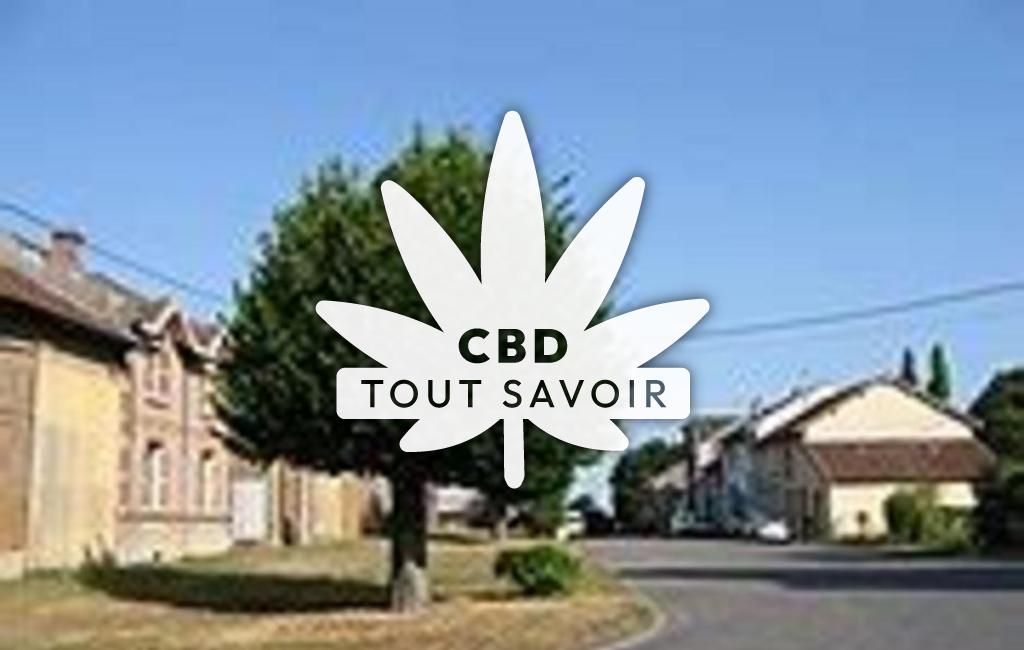 Village à Apremont avec feuille Cannabis CBD