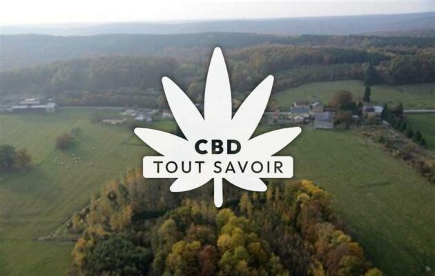 Village à Beffu-Et-le-Morthomme avec feuille Cannabis CBD