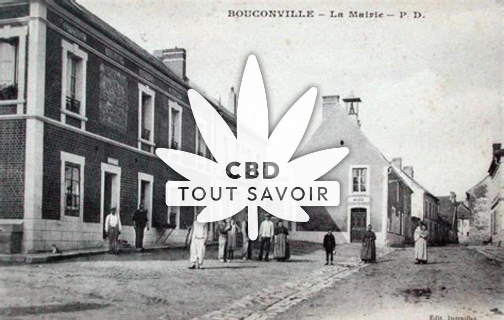 Village à Bouconville avec feuille Cannabis CBD