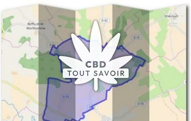 Village à Champigneulle avec feuille Cannabis CBD